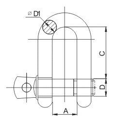 скоба такелажная чертеж.png